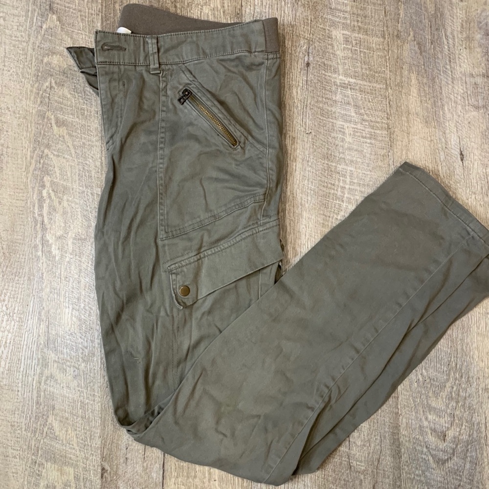 Green cargo Skinny pants. size 13.